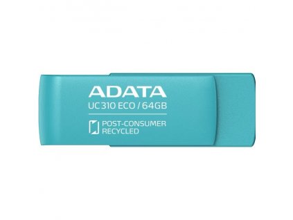 ADATA UC310 ECO/64GB/USB 3.2/USB-A/Zelená