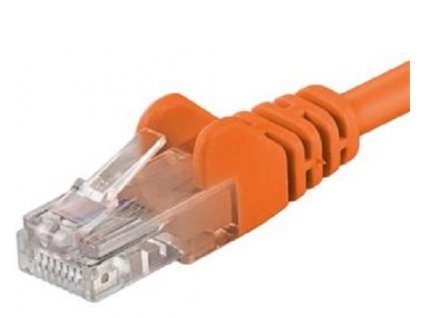 Patch kabel UTP Cat 6, 10m - oranžový