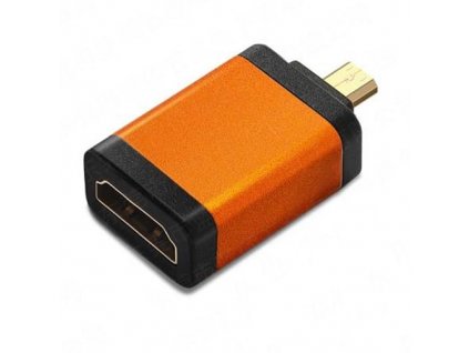 Redukce HDMI Typ A samice - micro HDMI Typ D samec oranžová