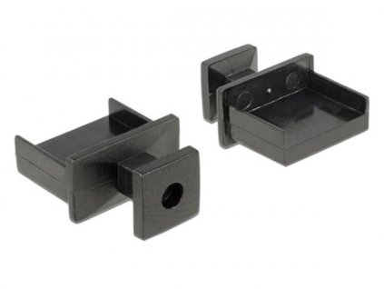 Delock Prachová záslepka pro USB Type-A samice s uchopením 10 kusů černá