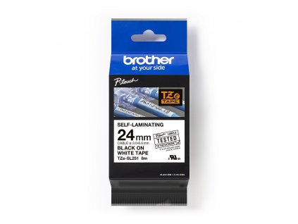 BROTHER Páska TZE-SL251 24mm černý/bílá