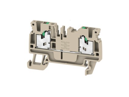 WEIDMÜLLER Svorka S2C 2.5 mm² 800 V, 24 A, průchozí, SNAP IN, počet připojení 2, tmavě béžová