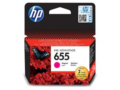 HP CZ111AE originální náplň purpurová č.655 cca600 stran (magenta pro DJ Advantage 3525, 4615, 4625, 5525, 6525)