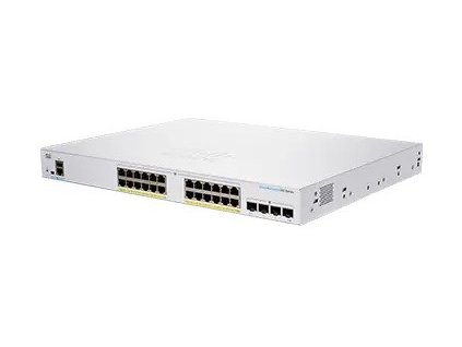 Cisco switch CBS250-24FP-4G (24xGbE,4xSFP,24xPoE+,370W)