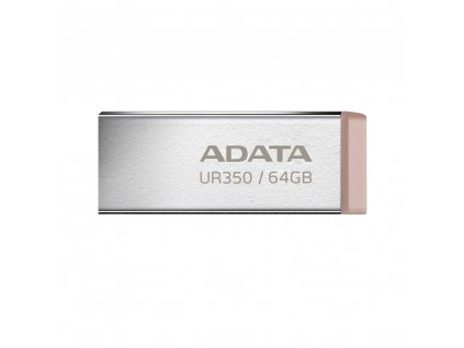 ADATA Flash Disk 64GB UR350, USB 3.2 Dash Drive, kov hnědá