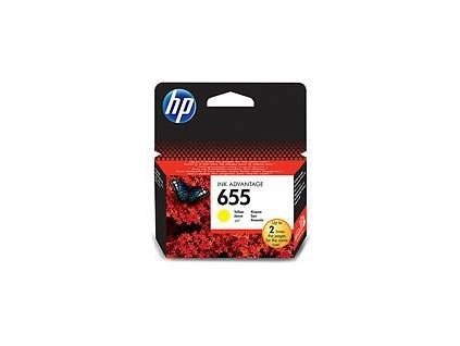 HP 655 Yellow Ink Cart, CZ112AE (600 pages)