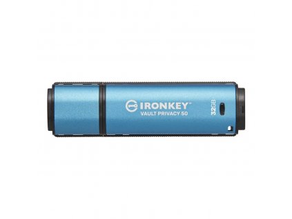 Kingston IronKey Vault Privacy 50/32GB/USB 3.2/USB-A/Modrá
