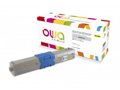 OWA Armor toner kompatibilní s OKI 44469722, 5000st, žlutá/yellow