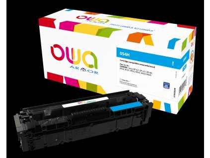 OWA Armor toner kompatibilní s Canon CRG-054H C, 2300st, modrá/cyan