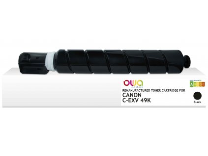 OWA Armor toner kompatibilní s Canon C-EXV49K, 36000st, černá/black