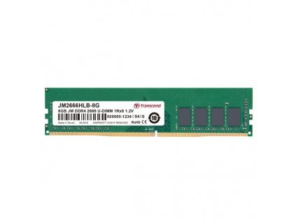 TRANSCEND DIMM DDR4 8GB 2666MHz 1Rx8 1Gx8 CL19 1.2V