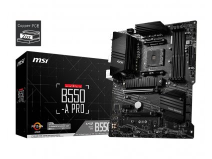 MSI MB Sc AM4 B550-A PRO, AMD B550, 4xDDR4, VGA, ATX