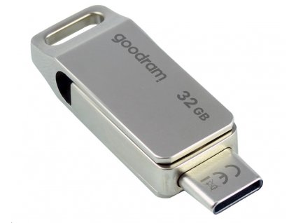 GOODRAM Flash Disk 32GB ODA3, USB 3.2, stříbrná