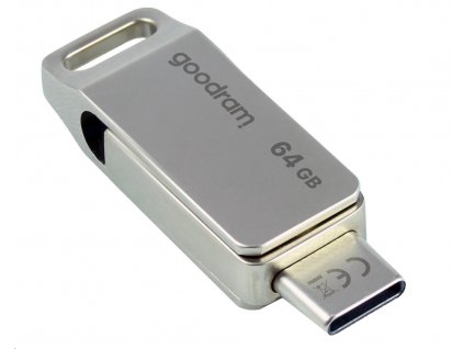 GOODRAM Flash Disk 64GB ODA3, USB 3.2, stříbrná