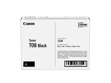 CANON toner T08BK černý pro i-Sensys X 1238P, 1238Pr, 1238i a 1238iF (11 000 str.)