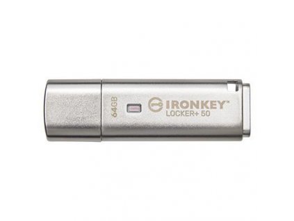 Kingston Flash Disk IronKey 64GB IKLP50 Locker+ 50 AES USB, w/256bit Encryption