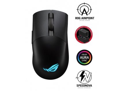 ASUS myš ROG KERIS WIRELESS AIMPOINT (P709), RGB, Bluetooth, černá