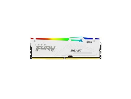 KINGSTON DIMM DDR5 32GB 5200MT/s CL40 FURY Beast Bílá RGB XMP