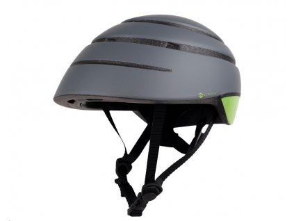 ACER Foldable Helmet (skládací helma), šedá se zeleným reflexním pruhem vzadu, velikost M (56-59 cm), 340 gr