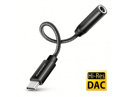 AXAGON ADA-HC, USB-C na 3.5mm jack - Hi-Res DAC audio adaptér, 384kHz/32bit, stereo