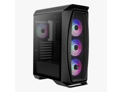 AEROCOOL skříň Aero One Frost ML G, Mid tower, 2x USB 3.0, 2x audio, 4x 120mm RGB Fan, bez zdroje