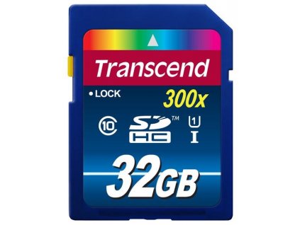 TRANSCEND SDHC karta 32GB Premium, Class 10 UHS-I, 300X