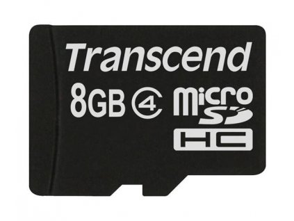 TRANSCEND MicroSDHC karta 8GB Class 4, bez adaptéru