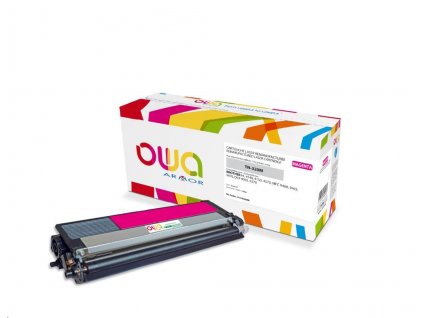 OWA Armor toner pro BROTHER HL 4140, 4150, 4570, MFC 9460 DCP 9055, 9270, 1500 Stran, TN320M, červená/magenta (TN-320M)