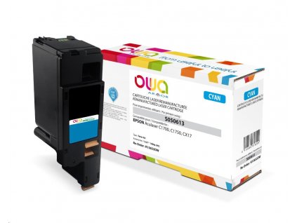 OWA Armor toner pro EPSON AL C1700, C1750, CX17, 1400 Stran, C13S050613, modrá/cyan