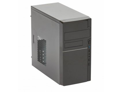 EUROCASE skříň MC 278 EVO black, micro tower, 2xAU, 2x USB 2.0, 1x USB 3.0, bez zdroje