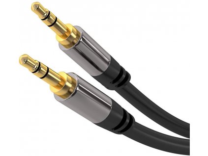 PremiumCord HQ stíněný kabel stereo Jack 3.5mm - Jack 3.5mm M/M 3m