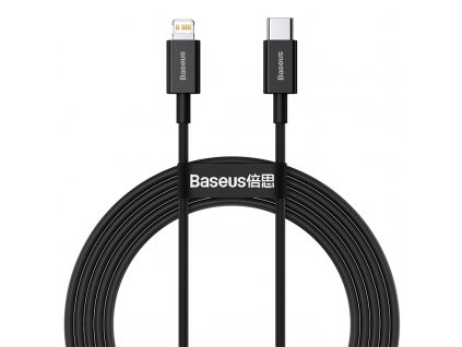 Baseus Datový kabel Superior Series USB-C/Lightning 20W 2m černý