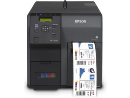 Tiskárna Epson ColorWorks C7500G řezačka, displej, USB, Ethernet