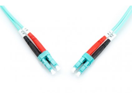 DIGITUS Fiber Optic Patch Cord, LC to LC, Multimode, OM3, 50/125 µ, Duplex Length 2m