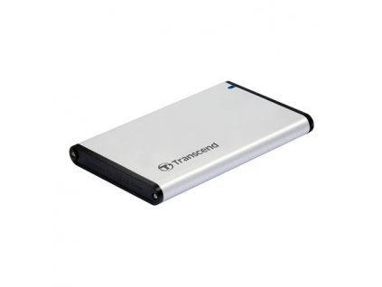 Transcend StoreJet 25S3 externí rámeček pro 2.5" HDD/SSD, SATA III, USB 3.0, celohliníkový, stříbrný
