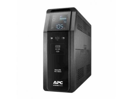 APC Back UPS Pro BR 1200VA(720W), sinusoida, 8 zásuvek, AVR, LCD rozhraní