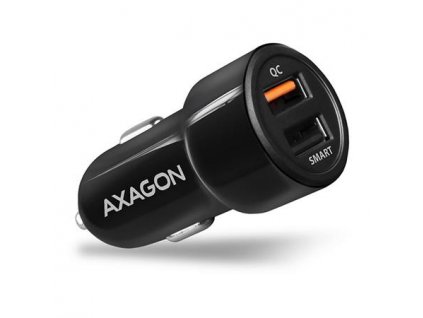 AXAGON PWC-QC5, QUICK a SMART nabíječka do auta, 2x port QC3.0/AFC/FCP + 5V-2.6A, 31.5W