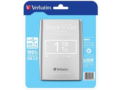 VERBATIM Store'n'Go 1TB Silver (53071)
