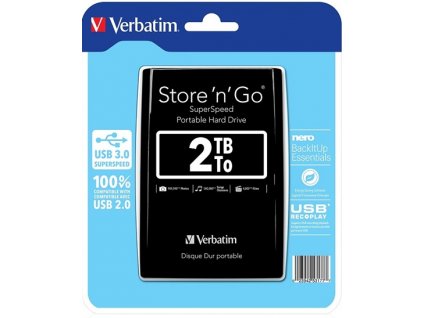 VERBATIM Store'n'Go 2TB Black (53177)