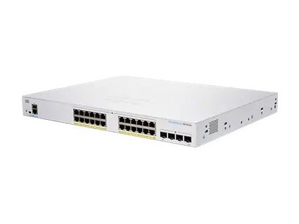 Cisco switch CBS350-24FP-4G-EU (24xGbE,4xSFP,24xPoE+,370W)