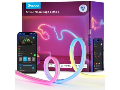 Govee Neon 2 MATTER ohebný LED pásek (3m) - RGBIC