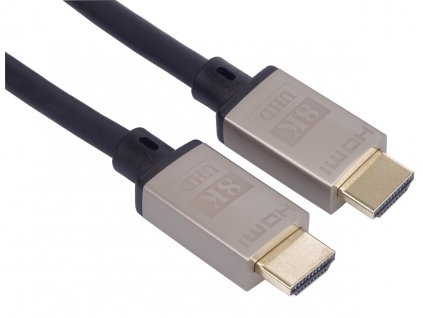 Kabel Ultra High Speed HDMI 2.1 8K@60Hz, 4K@120Hz kovové pozlacené konektory,1 m