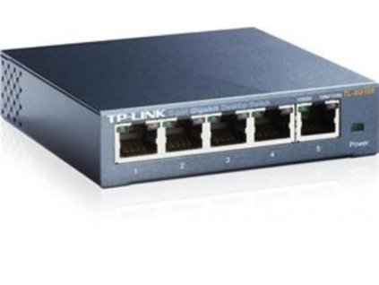 TP-LINK TL-SG105 GBit switch, 5x 10/100/1000Mbps 5port, steel case