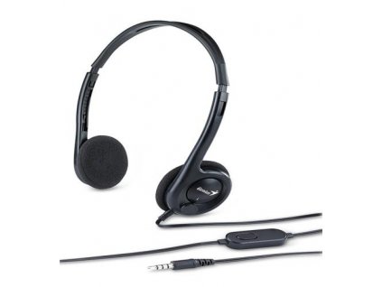 GENIUS sluchátka HS-M200C headset , single jack, černý