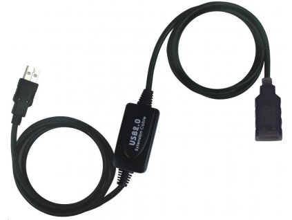 PREMIUMCORD USB 2.0 repeater a prodlužovací kabel A/M-A/F 10m