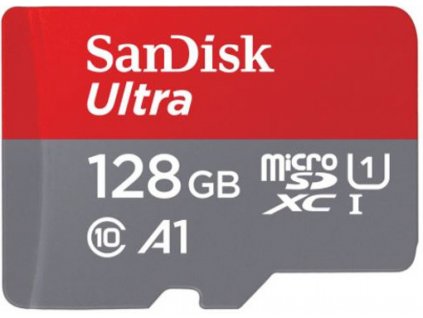 SanDisk Ultra/micro SDXC/128GB/140MBps/UHS-I U1 / Class 10/+ Adaptér