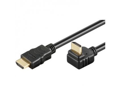 PremiumCord Kabel HDMI+Ethernet, zlac., 270°, 2m