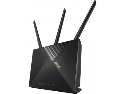 Modem Asus 4G-AX56 LTE s WiFi routerem, 3x GLAN, 1x GWAN, 1x slot SIM, 574/1201Mbps,