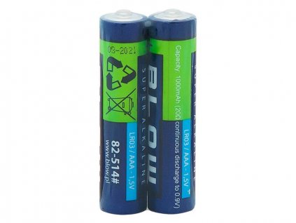 BLOW Baterie Super alkaline AAA LR3 2ks