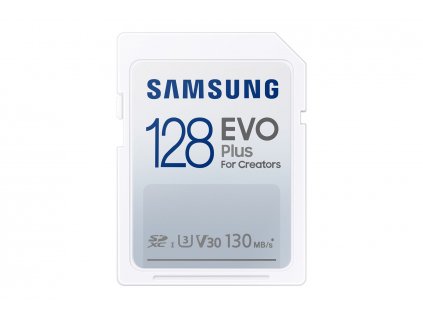 Paměťová karta Samsung EVO Plus SDXC, 128GB, 130MBps, UHS-I U3, Class 10